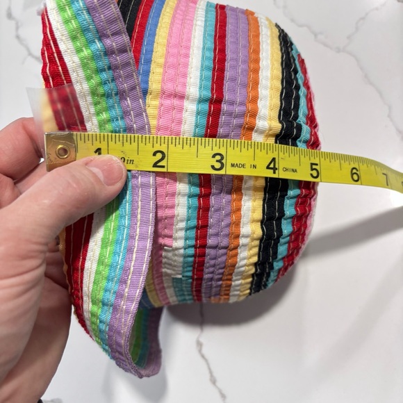 Filippo Catarzi | Y2K Vintage Women’s Rainbow Bucket Hat Italy Stripe Summer - Picture 11 of 11
